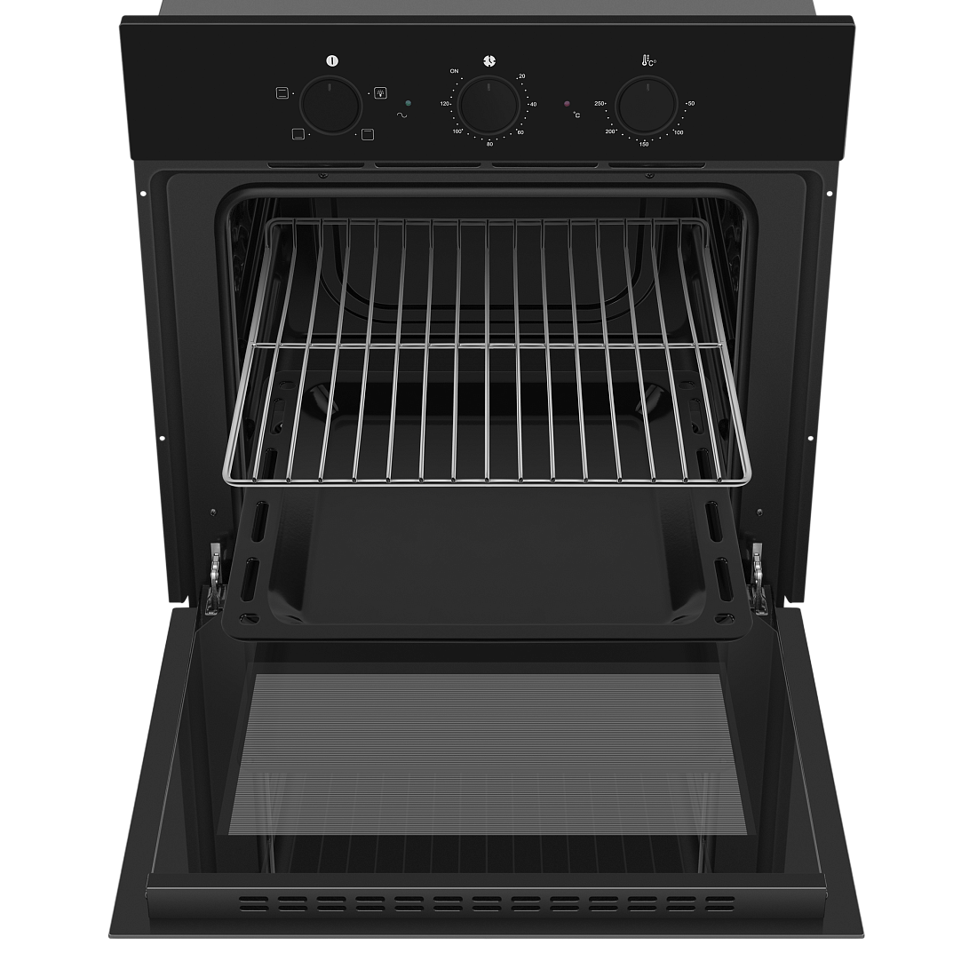 9100954 Электрический духовой шкаф HOMSair OES604BK2 черный STDN-0113591 - Вид №3
