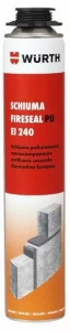 Würth Однокомпонентный пенополиуретан Sistemi di protezione passiva contro gli incendi 0893303305