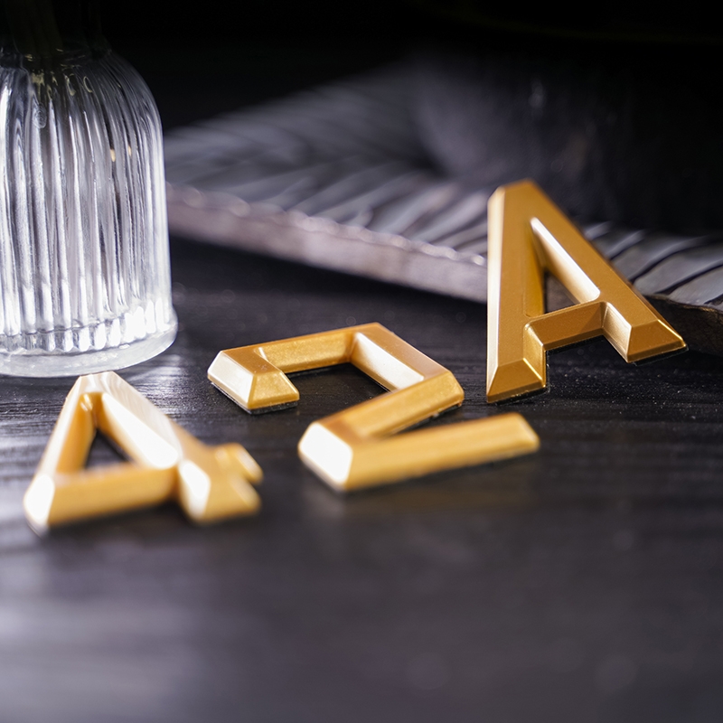 Дверной номер  «2», 37х5х60 мм, золото LJPS0054 Public Steel Россия  - Вид №1