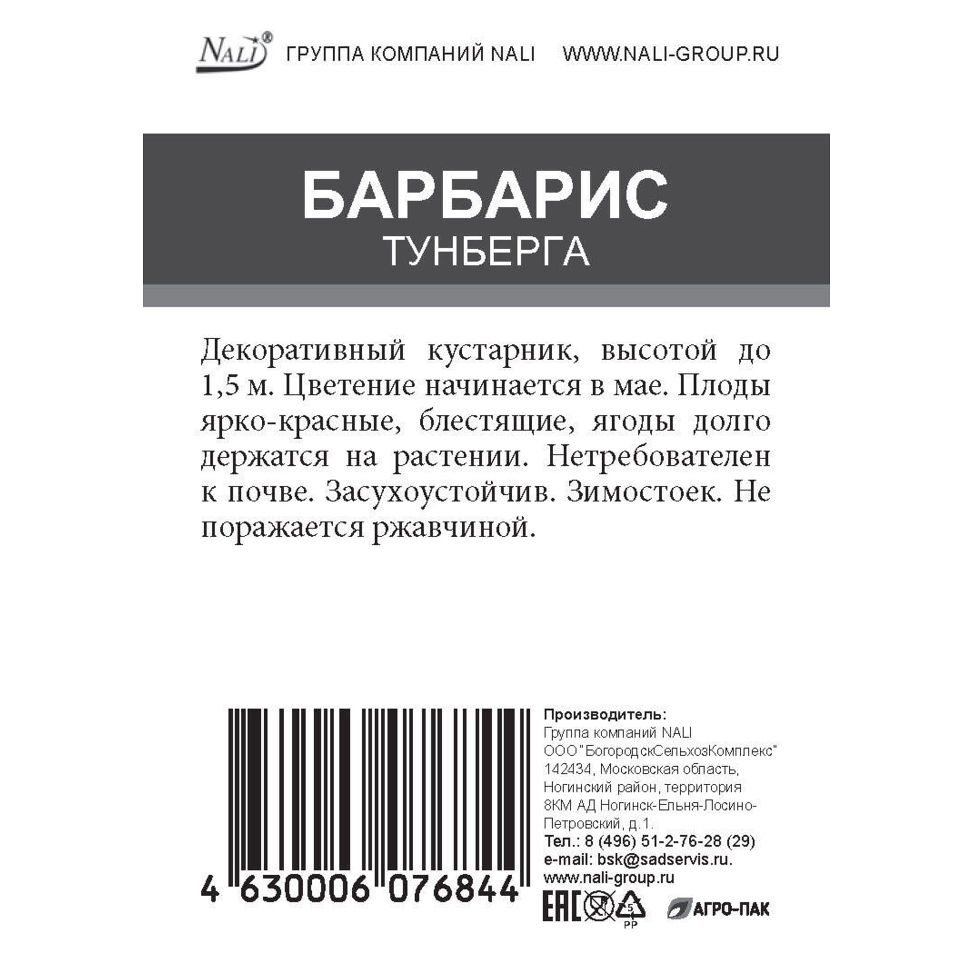 85670436 Барбарис Тунберга ø15 h35 см Santreyd  - Вид №1
