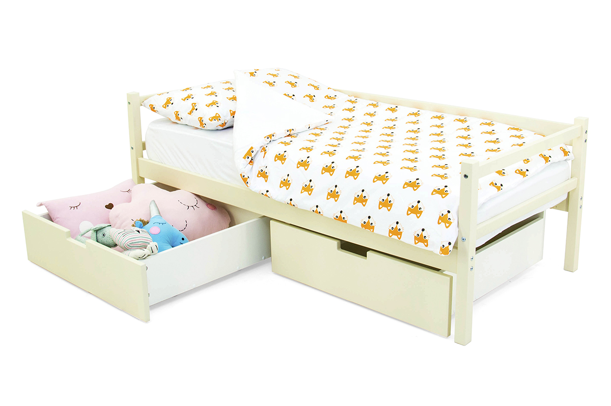 Детская кровать-тахта Svogen бежевая БЕЛЬМАРКО  326818 Бежевый Santreyd  - Вид №3