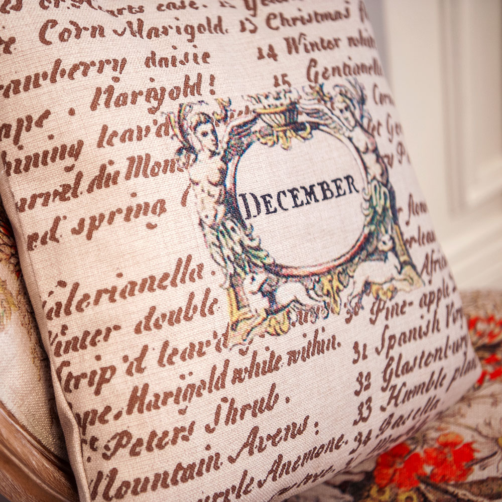 2719101 Декоративная подушка «12 месяцев цветения», версия Декабрь Object Desire  - Вид №4