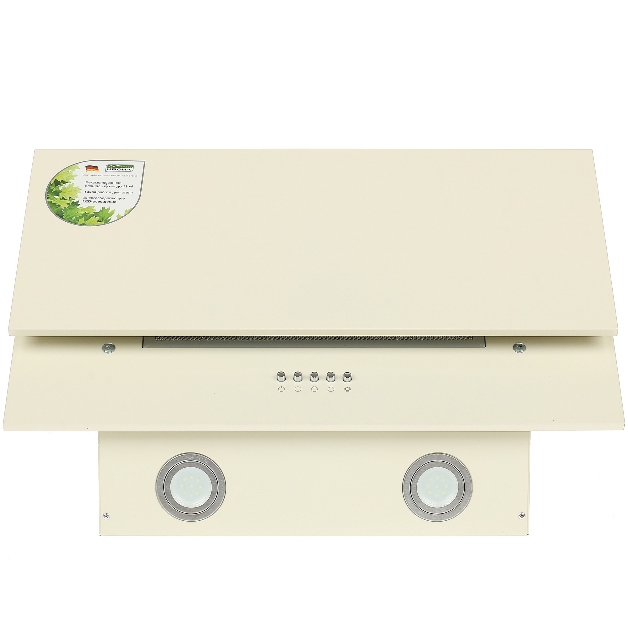 8127960 Вытяжка наклонная KRONA OLLY 600 PB бежевый/бежевый STDN-0141127 - Вид №7