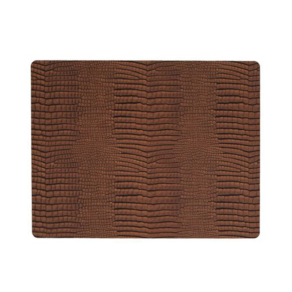 5711590300757 cognac подстановочная салфетка прямоугольная 35x45 см LINDDNA CROCO Santreyd