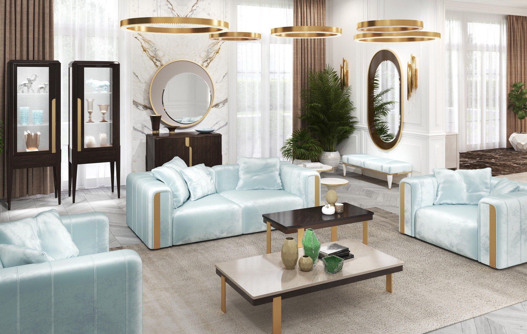 2-местный бархатный диван GUERRA VANNI Clizia ARCH-00104684 - Вид №3