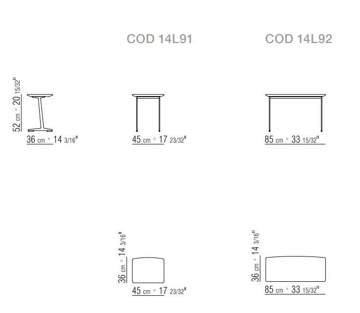 Прямоугольный журнальный столик Flexform корзина ARCH-00090145 - Вид №2