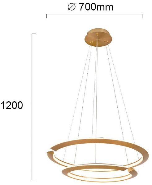 Terzo Light Светодиодный подвесной светильник из стали  V4237300, v4237400  - Вид №4