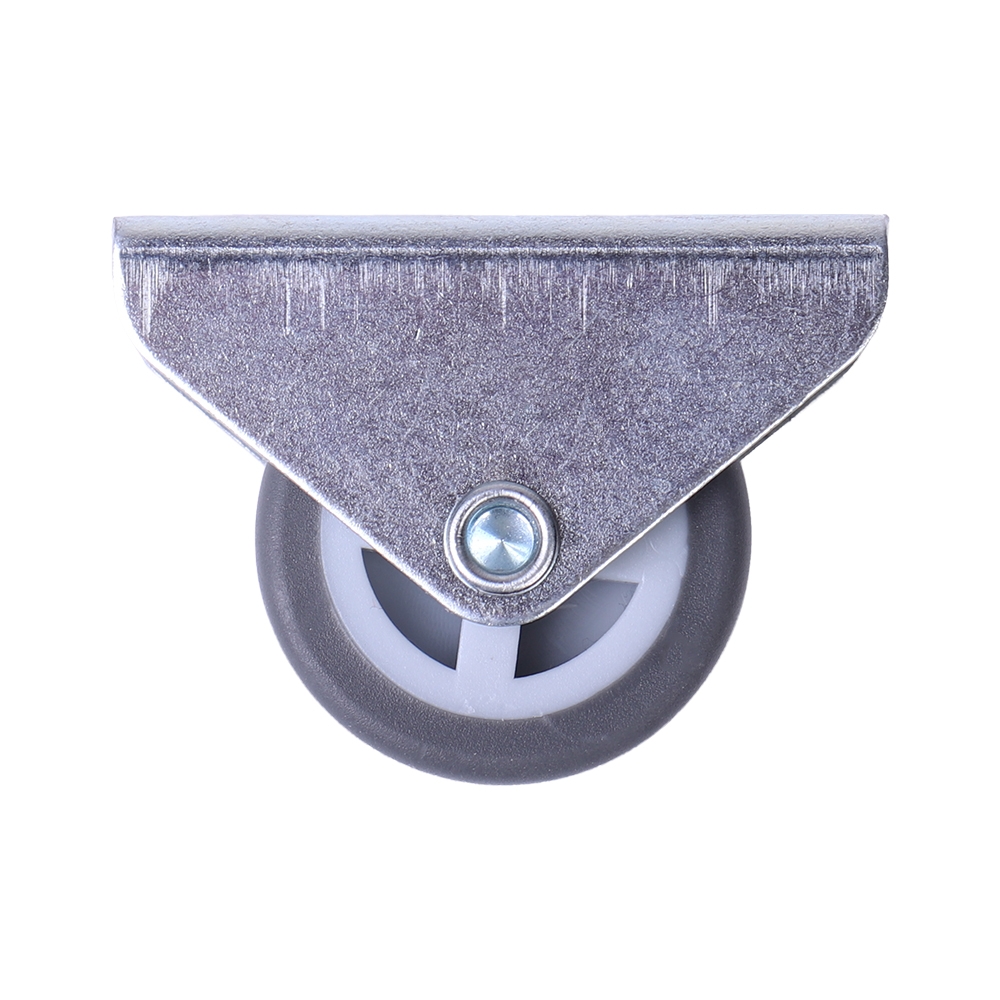Мебельное колесо неповоротное , на платформе, без тормоза, D30, белый LJPS0218 Public Steel Россия  - Вид №3