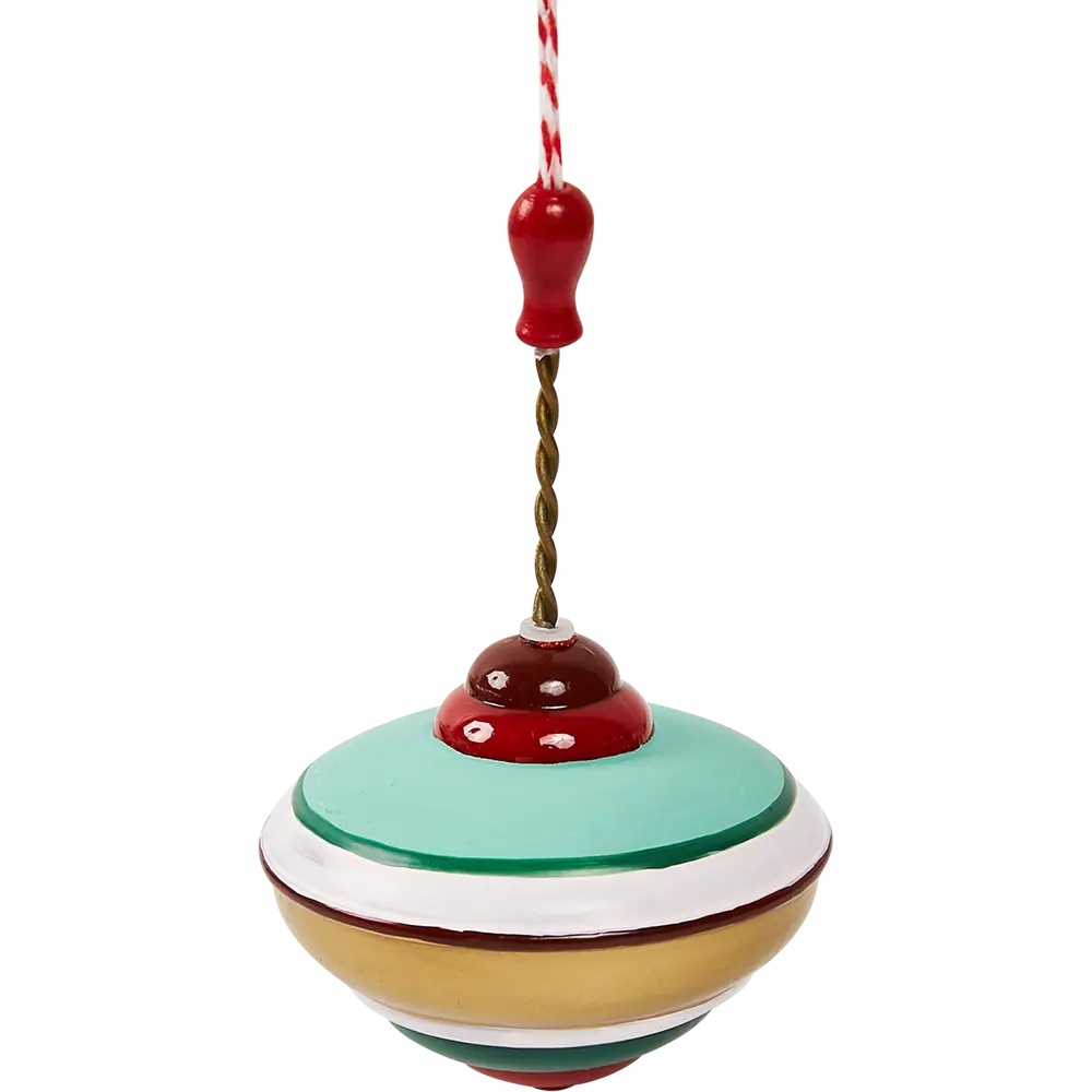 87036505 Елочная игрушка Волчок 12x7.4 цвет разноцветный STLM-1456221 Santreyd 