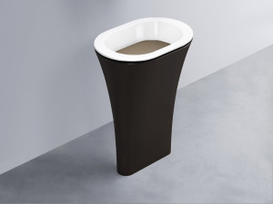 AMLA65-BL+AMPILO-AN+AMCOLO-LV Раковина Amedeo Ovale отдельностоящая cielo Enjoy + Amedeo