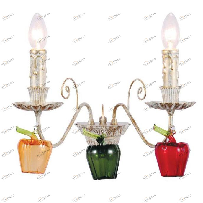 Бра Donolux Paradiso W110213/2 DONOLUX СВЕЧА 077559 Зеленый;красный;разноцветный 