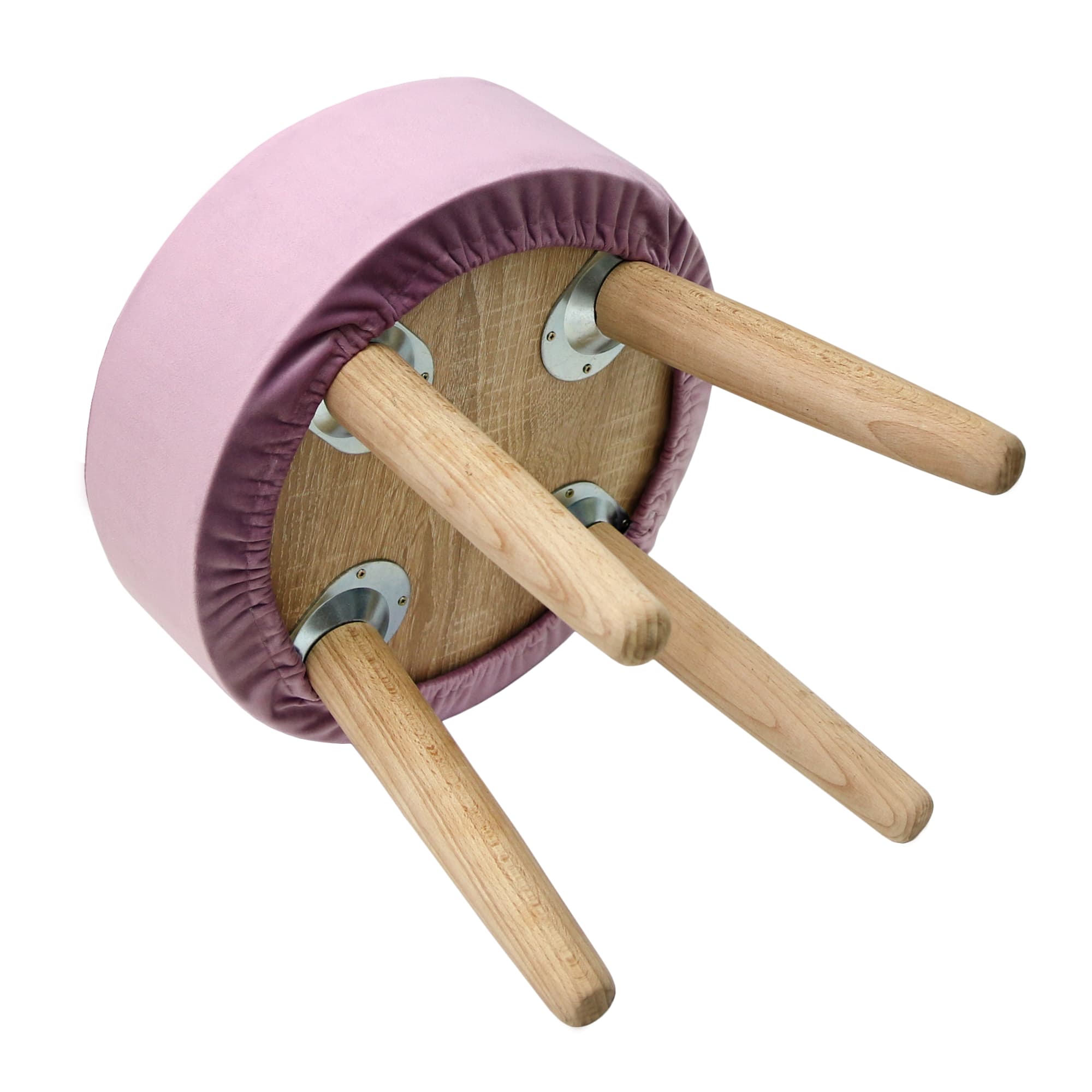 82978486 Табурет с мягкой обивкой, круглый, цвет лиловый Santreyd  - Вид №1