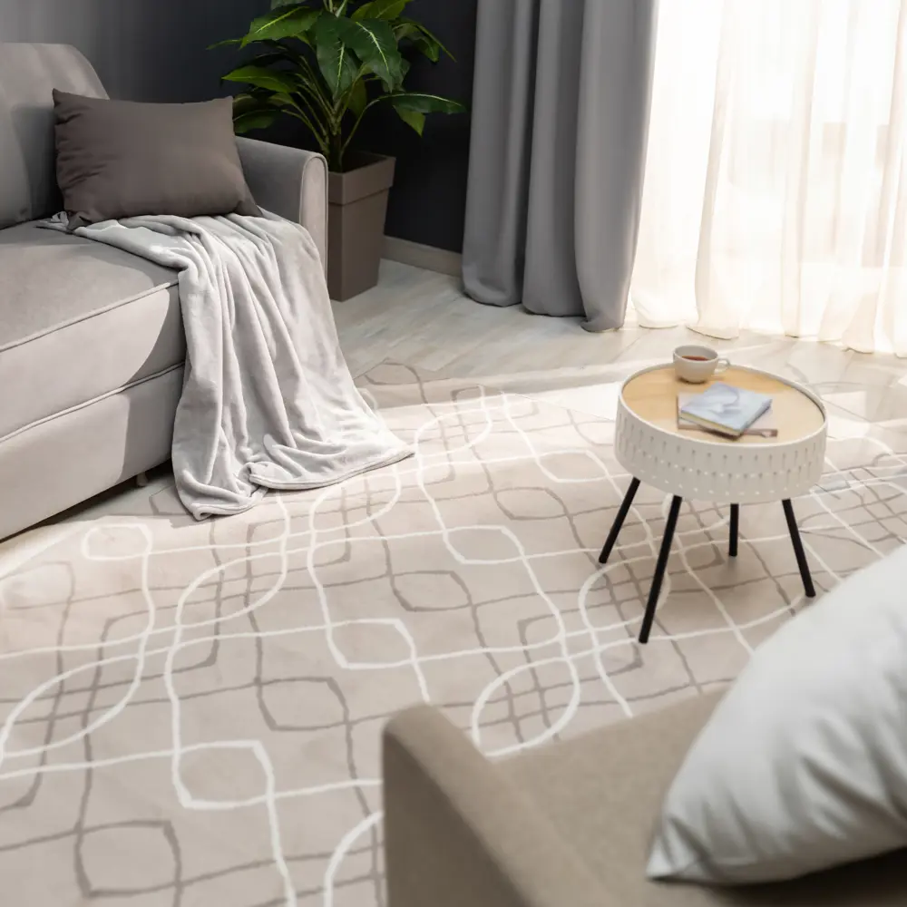 Ковер полипропилен Silver D532I 80x150 см цвет серый MERINOS STLM-2176712