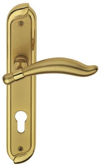 Pasini Ручка из латуни на пластине с накладкой Kefrem 3220  - Вид №1