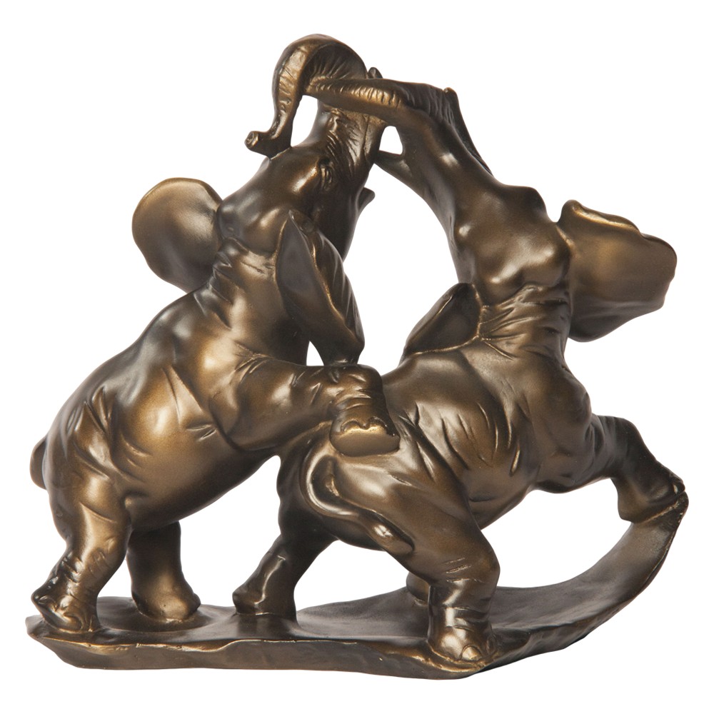 22050 Статуэтка Играющие Слоны Бронза BOGACHO 4627138191682 - Вид №5