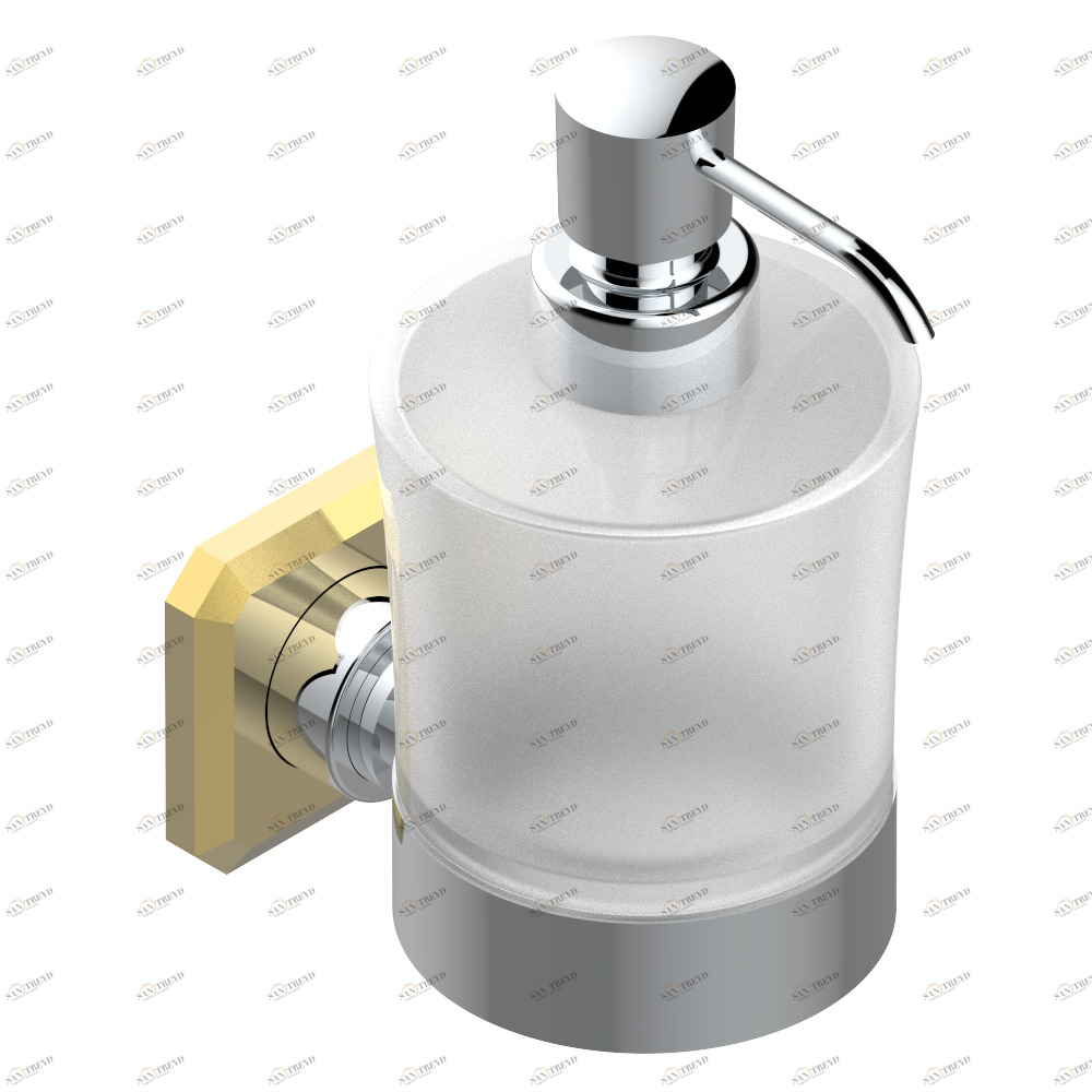 A2A-613 Дозатор для жидкого мыла настенный Thg-paris Metropolis Хром/золото A2A-613 CAT.A