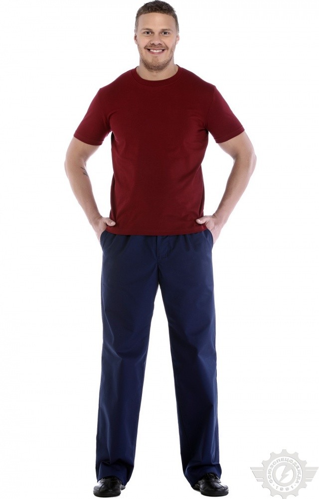 4958283 Футболка бордовая  Одежда для официантов  размер L (48-50) Спецодежда  - Вид №8