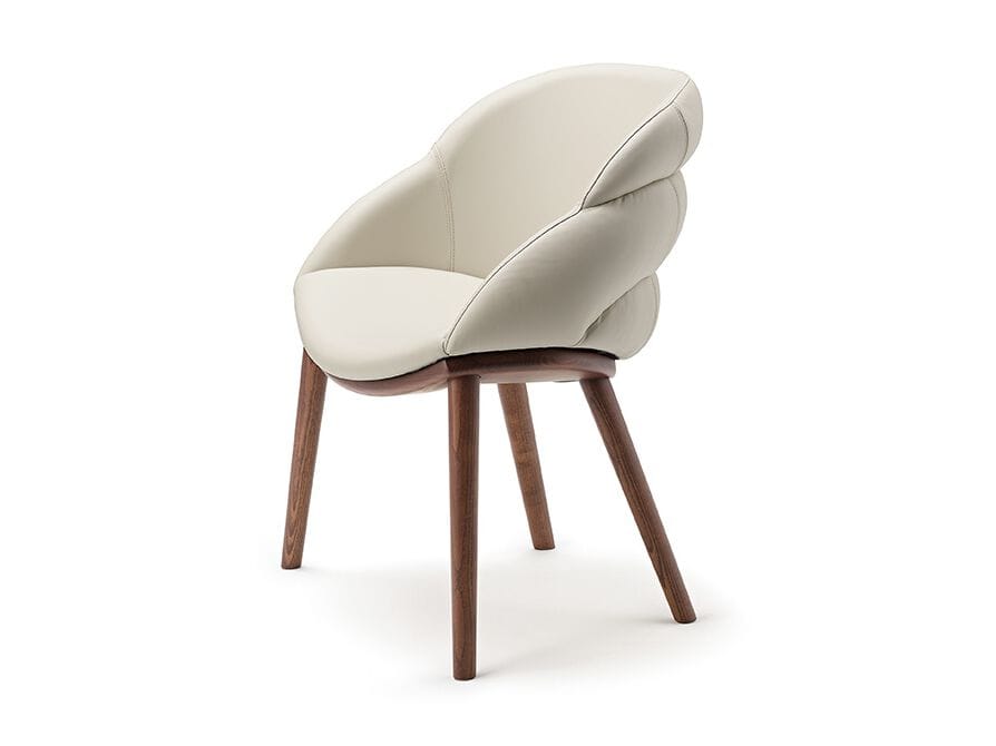 Кожаный мягкий стул с подлокотниками Cattelan italia Камилла ARCH-00051620