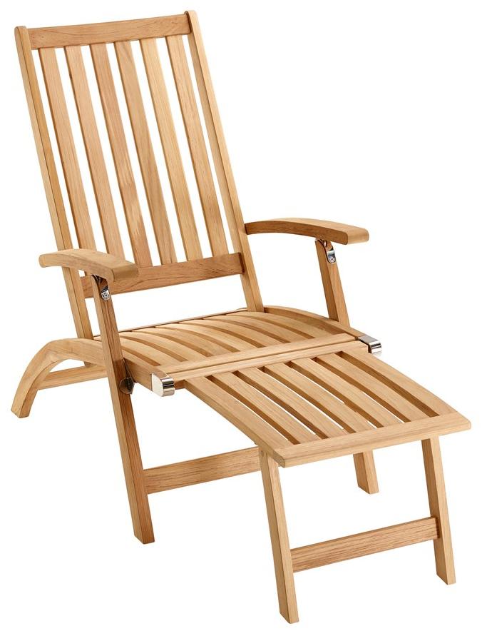 solpuri Лежащий тиковый шезлонг с подставкой для ног Windsor sun-id-1432175 - Вид №1