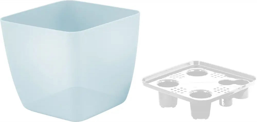 INGREEN Vienna Orchid — голубой керамический горшок с поддоном 89351660