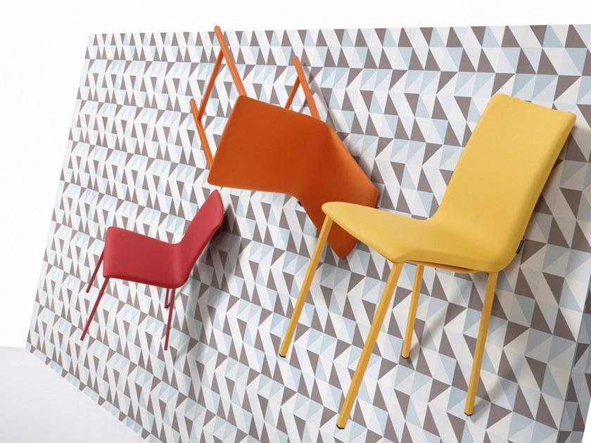 MOBLIBERICA Стул из мягкой ткани Koko sun-id-1358047 - Вид №1