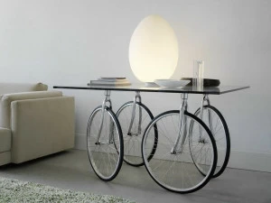 FontanaArte Квадратный стол из флоат-стекла