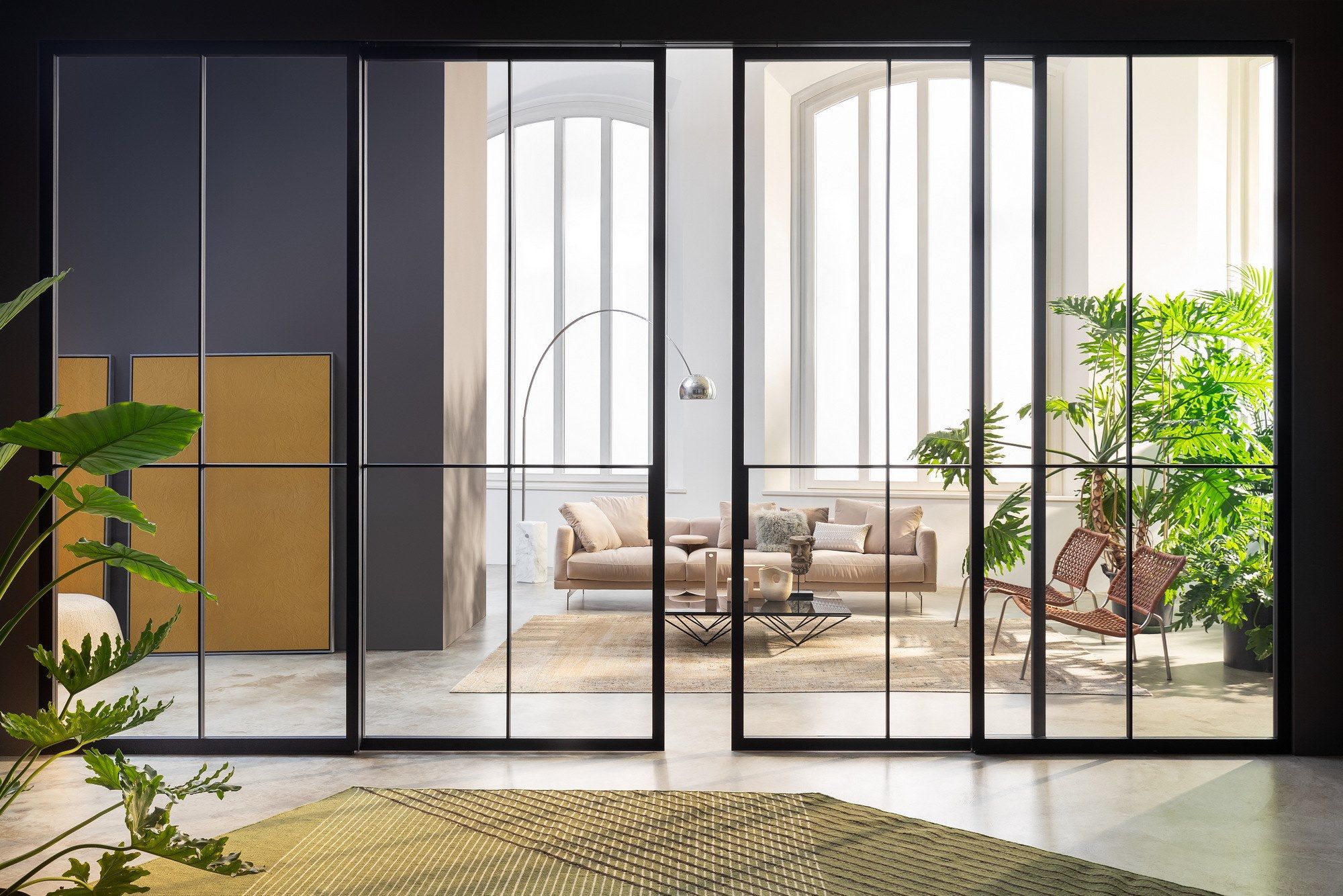 Стеклянная дверь Lualdi раздвижные и поворотные стеклянные системы ARCH-00024476 - Вид №11