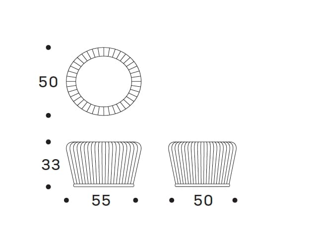 Круглый журнальный столик из ротанга Nodo Italia ARCH-00098016 - Вид №5