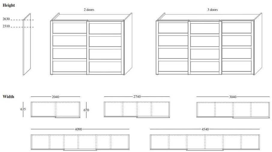 EmmeBi Шкаф-купе из лакированного дерева с раздвижными дверцами Orizzonte sun-id-1448619 - Вид №3