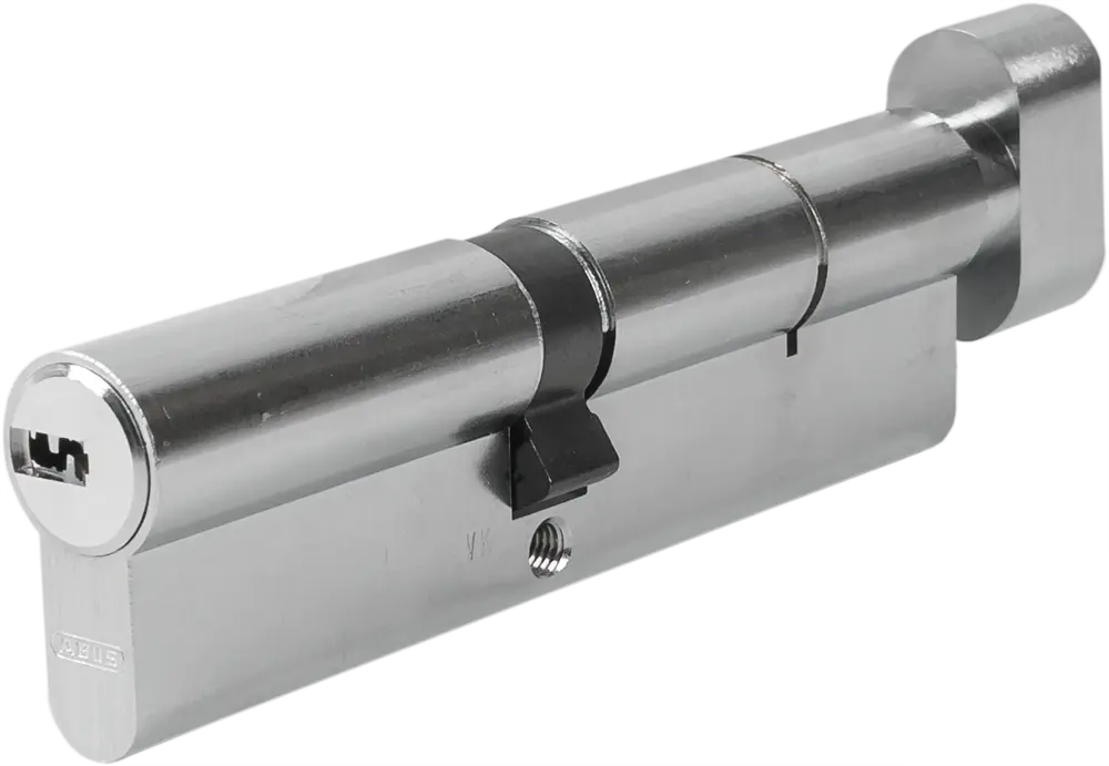 82441719 Цилиндр Abus KD6N Z50/K60, 50x60 мм, ключ/вертушка, цвет никель STLM-0027387