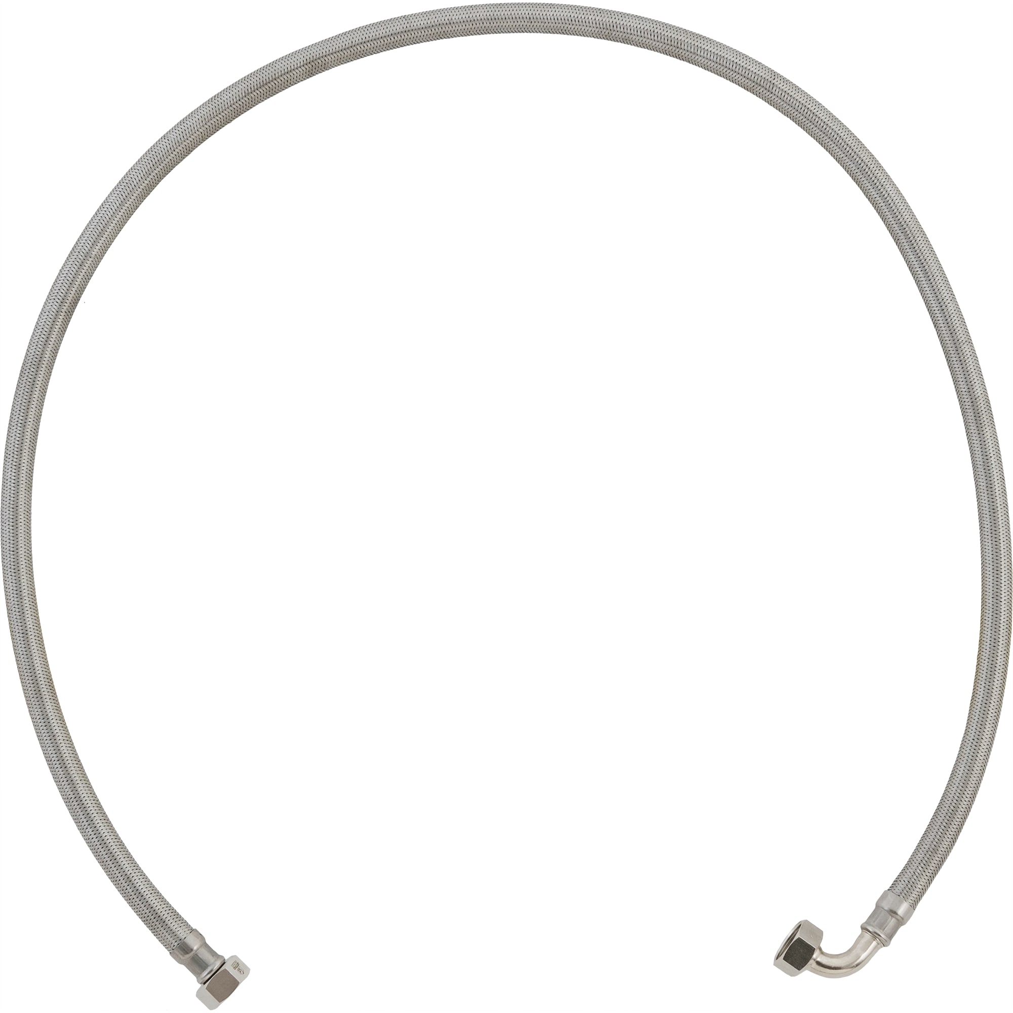 82894123 Гибкая подводка для воды, угловая, 3/4", гайка-гайка, 150 см Santreyd 