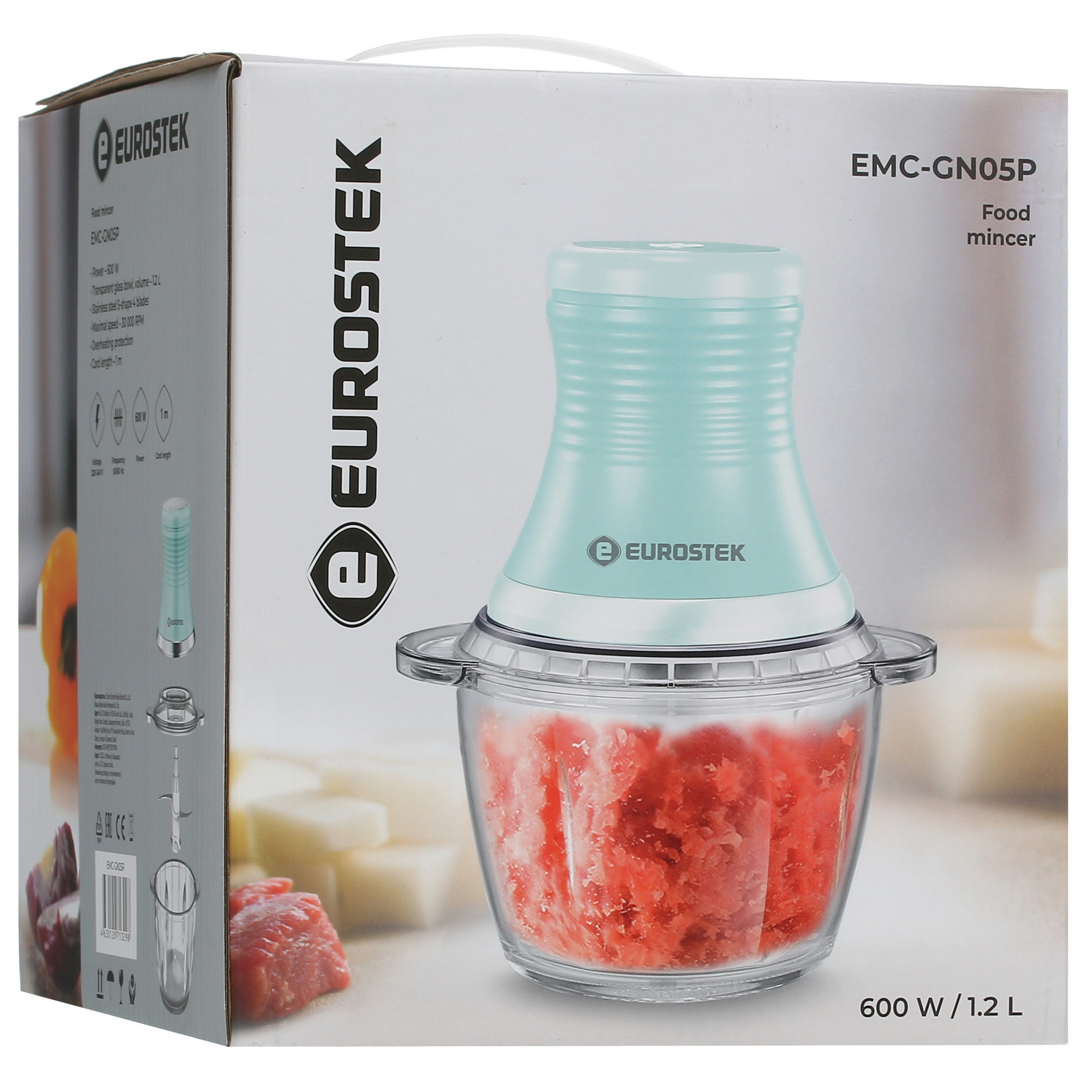 9022837 Измельчитель  EuroStek EMC-GN05P бирюзовый STDN-0082754 - Вид №7