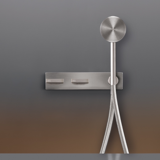 Настенные 2 прогрессивных смесители, установленные для ванной / душа с круглого ручной душ диаметр 80 мм  BAR33H CEADESIGN  - Вид №1