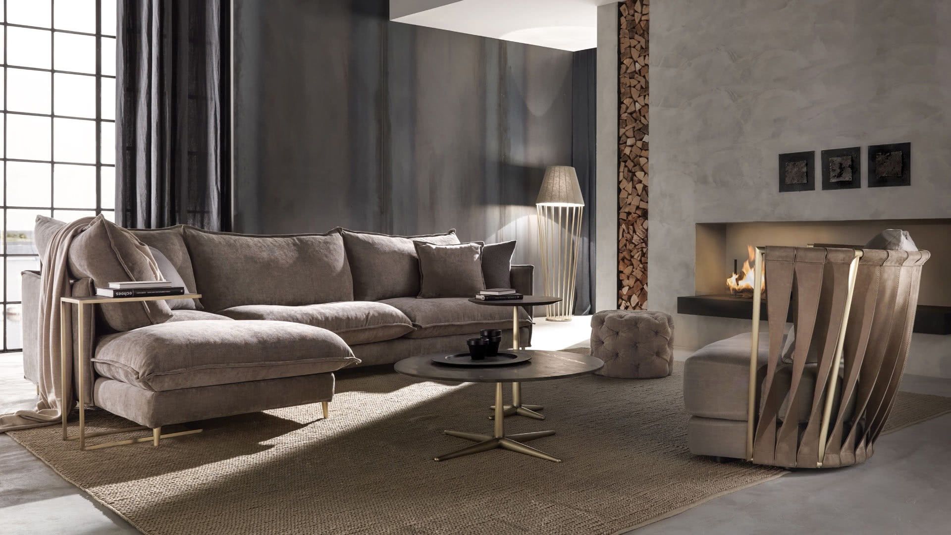 Круглый деревянный журнальный столик для гостиной Cantori ARCH-00032307 - Вид №9