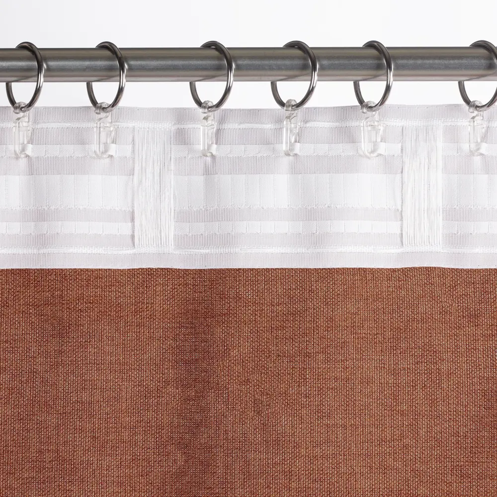 Штора Kreaforta Looks терракот 200×260 см со скрытыми петлями 89409081 STLM-1579601 - Вид №5