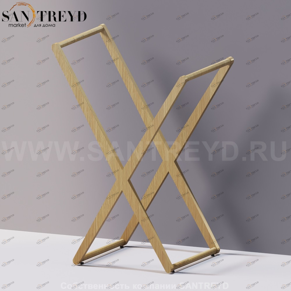 Agape X Ассемитричный полотенцедержатель под натуральный дуб AMET1877RT