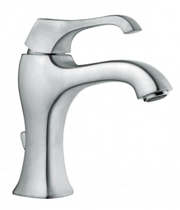 76003CSP Смеситель Ares с донным клапаном для раковины, цвет зачищенный хром