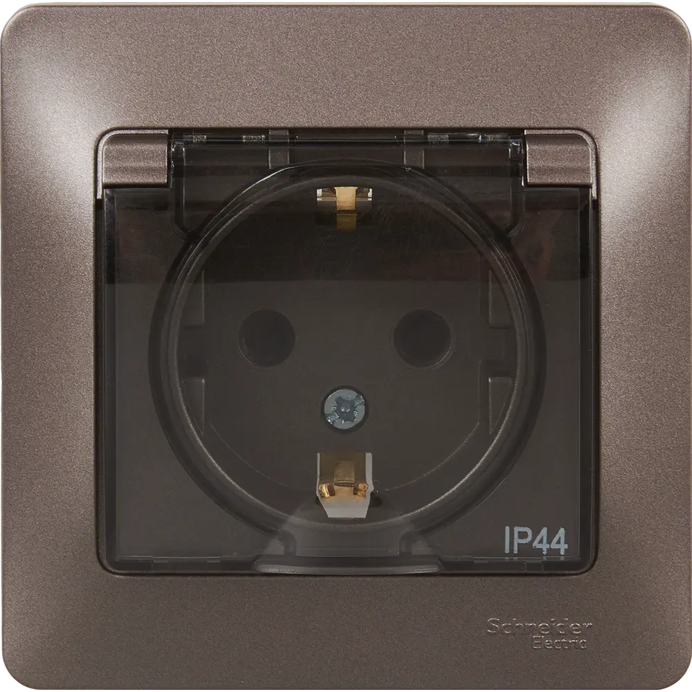 Schneider Electric Glossa - Розетка влагозащищенная графит 84693613 STLM-0053757