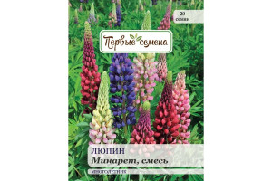 18859446 Семена Люпин Минарет, смесь 025386-1Семена Первые Семена