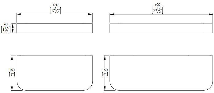 KRION Полка для ванной Aro sun-id-1416646 - Вид №1