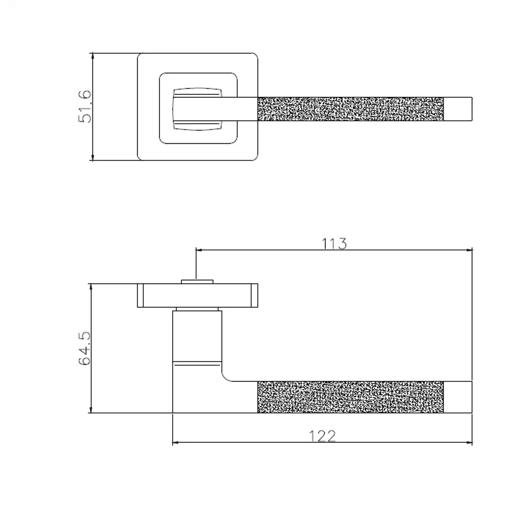EDSON Дверные ручки EDS-141H-Q1 в цвете никель 85168720 STLM-0059351 - Вид №4