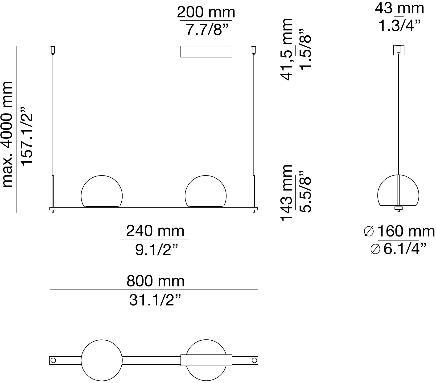 Estiluz Подвесной светильник из стекла Circ T-3714 t-3715 t-3716 - Вид №10