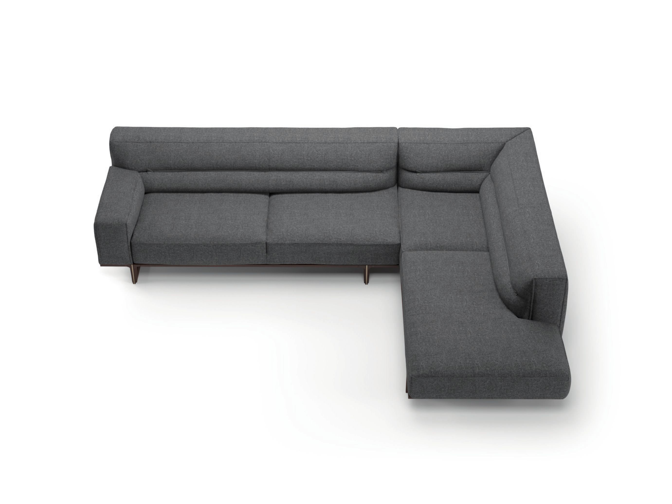 Модульный угловой диван из ткани Natuzzi Italia кендо ARCH-00124059 - Вид №4