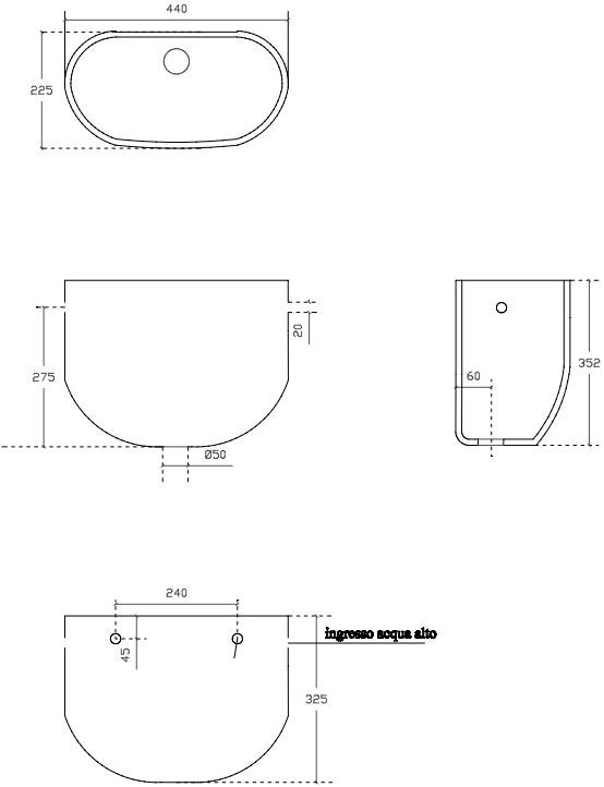 Бачок для унитаза Белый Galassia Comunità e disabilità Италия sun-id-1480341 - Вид №1