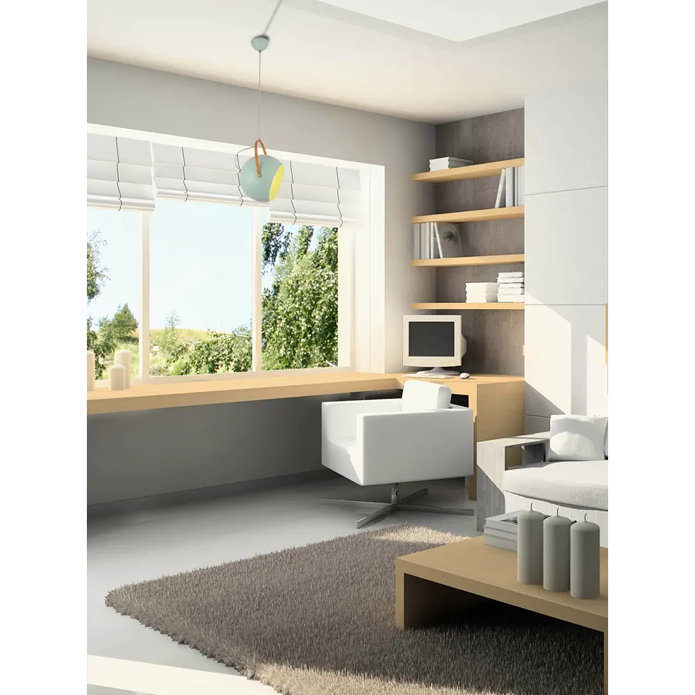 Люстра подвесная «Morila Green», 1 лампа, 10 м², с диммером, цвет зеленый LAMPLANDIA STLM-2032738 - Вид №6