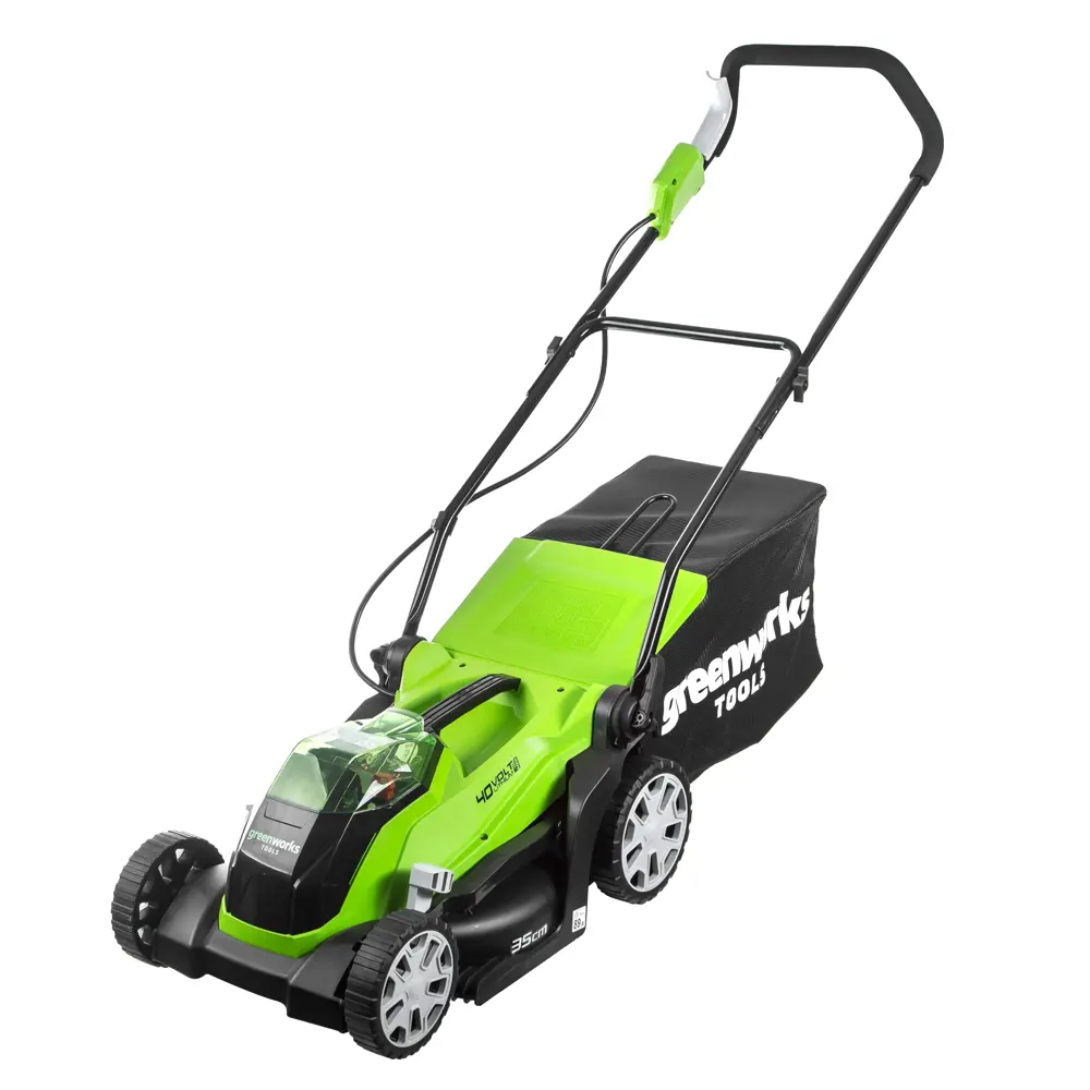 Газонокосилка аккумуляторная GreenWorks 2501907 40 В 35 см АКБ и ЗУ не входит в комплект STLM-2157037 - Вид №6