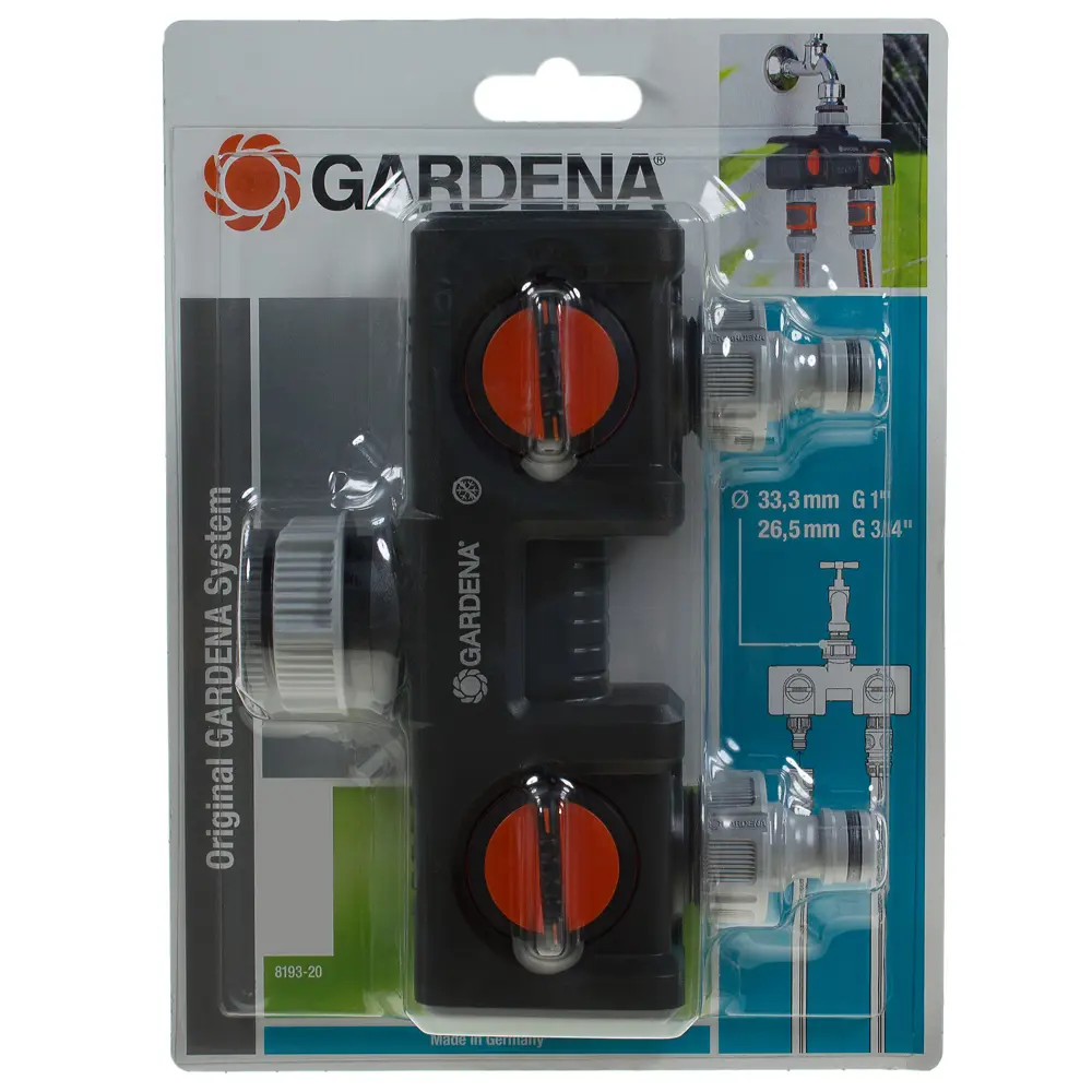 Разветвитель 2-х канальный Gardena 12223383 STLM-2000297  - Вид №5