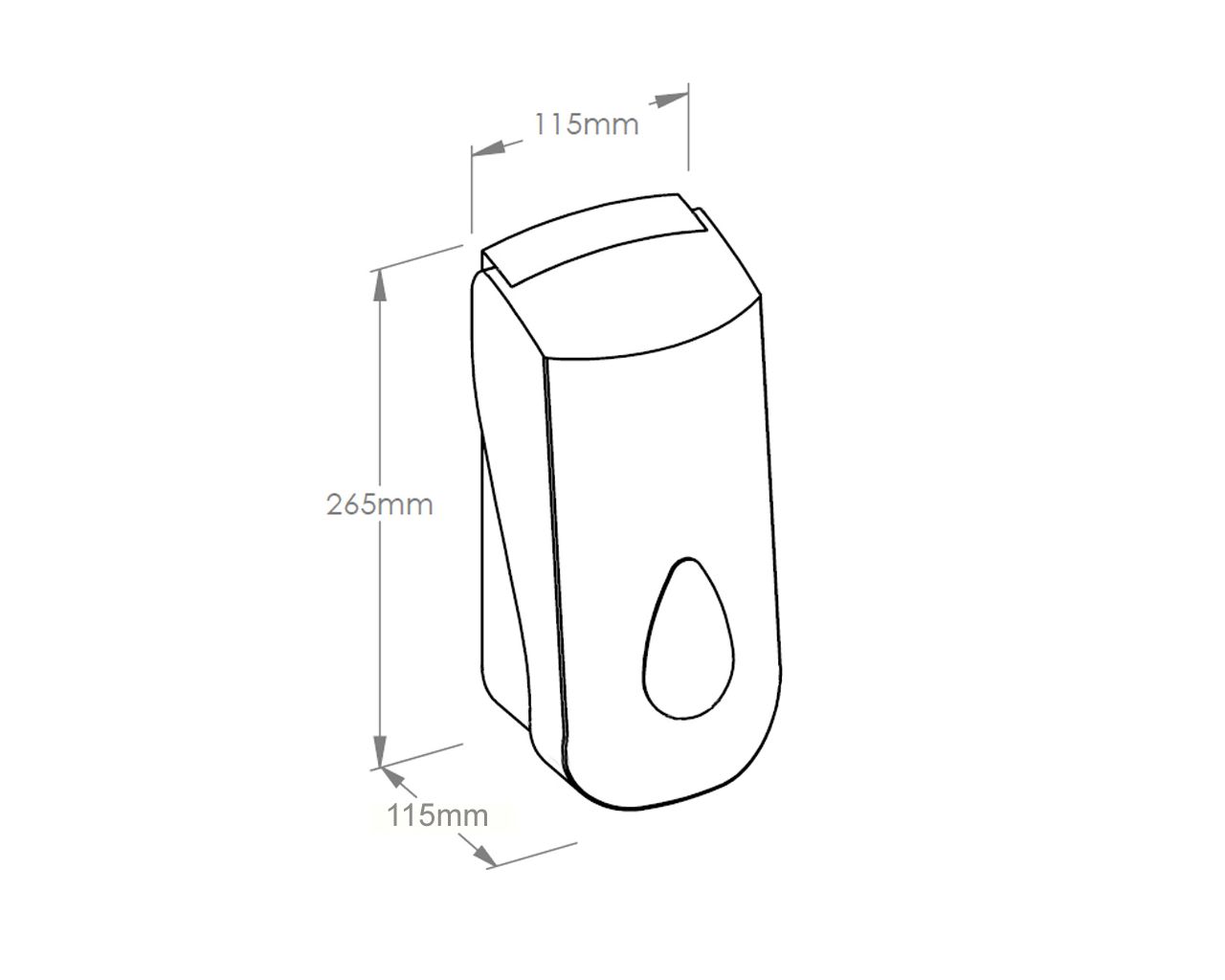 DUH255 UNIQUE ORIENT SPARK дозатор пенного мыла Merida  - Вид №1