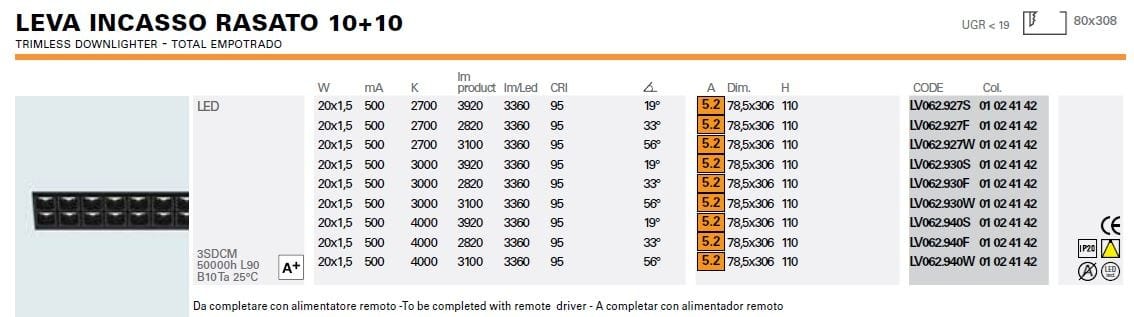 Несколько светодиодных утопленных прожекторов Lucifero's LEVA ARCH-00045805 - Вид №12