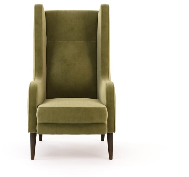 Domkapa Бархатное кресло с подлокотниками  Dkk25  - Вид №4